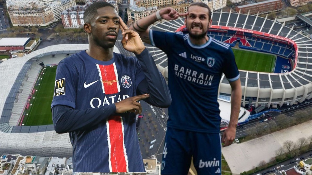 Le Paris Saint-Germain d'Ousmane Dembélé (à gauche) va rencontrer le Paris FC de Vincent Marchetti la saison prochaine en Ligue 1.