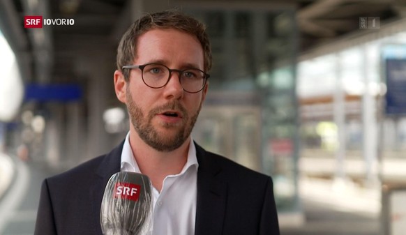 Raffael Hirt, Mediensprecher der SBB, gibt teilweise auch dem Coronavirus für die Zugausfälle schuld. - Screenshot/SRF