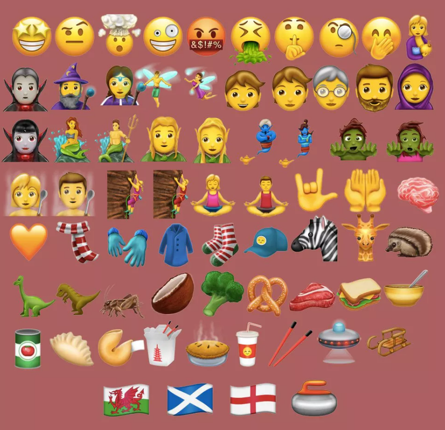 Neue Emojis Das sind die 69 neuen Emojis für WhatsApp & Co.