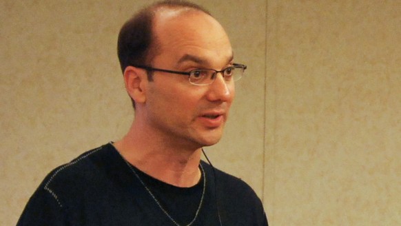 Andrew bzw. Andy Rubin an der Pressekonferenz zum Google Developer Day 2008 in Japan.