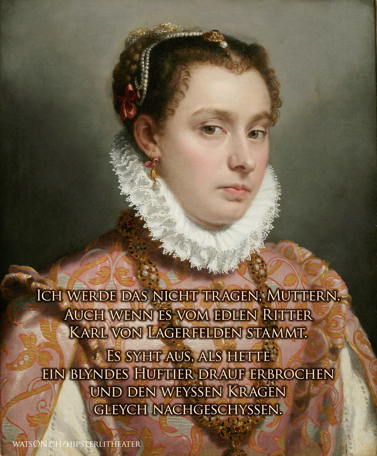 Giovanni Battista Moroni<br/>Young Lady, c.1560-65<br/>Oil on canvas, 51 x 42 cm<br/>Private collection<br/>Photo: Private collection<br/>