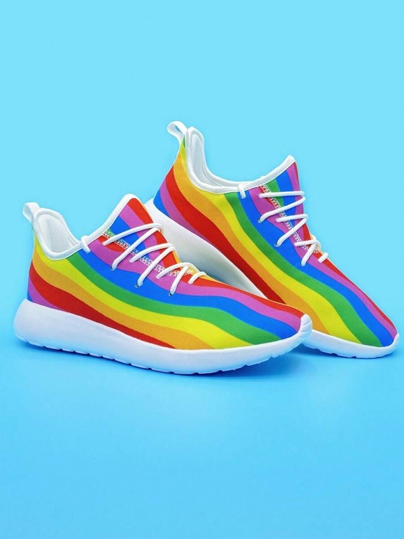 Pride Merch Shoes Rainbow https://ch.shein.com/Men-LGBT-Rainbow-Striped-Pattern-Lace-up-Front-Running-Shoes-Sporty-Outdoor-Sneakers-p-16749662-cat-2093.html?  src_identifier=st%3D2%60sc%3Dpride%60s ...