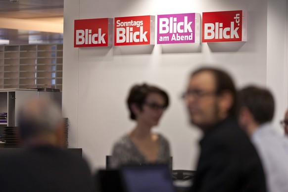 Der Newsroom des&nbsp;Ringier-Verlages, in dem auch der «SonntagsBlick» betreut wird.