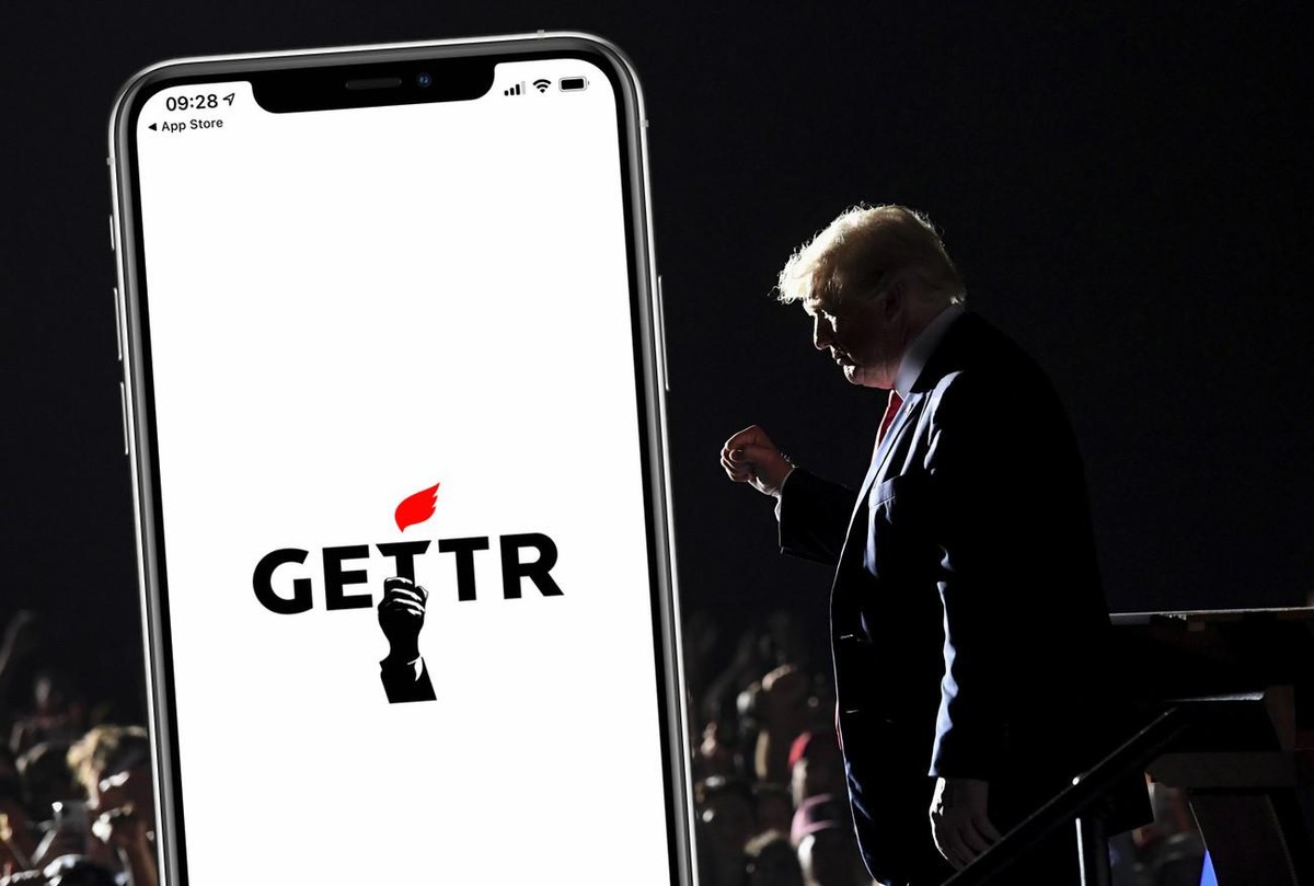 Donald Trump und der Twitter-Klon Gettr.
