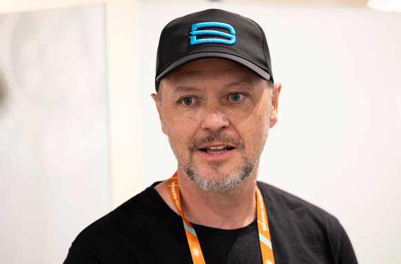 Dominic Stricker Vater Stefan, Pressekonferenz, Portrait, Portraet *** Dominic Stricker father Stefan, press conference, portrait, portraet Copyright: xJuergenxHasenkopfx