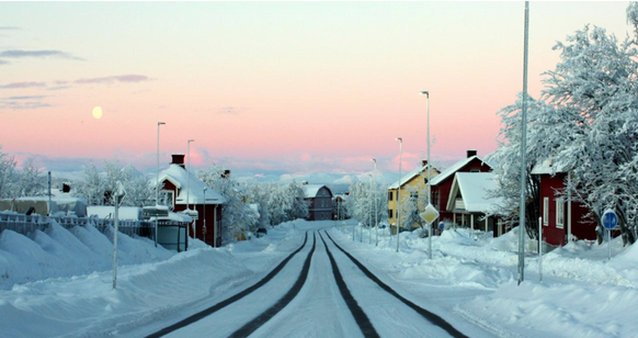 Hier in Jukkasjärvi soll der Contest stattfinden.