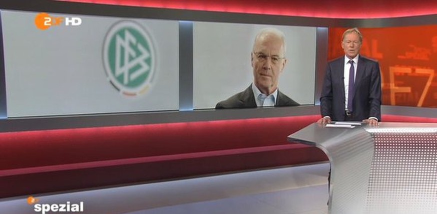 Für eine Spezial-Sendung muss sich Moderator Wolf-Dieter Poschman zügig parat machen.