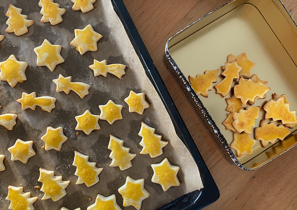 Mailänderli, Weihnachtskekse, Weihnachten, Plätzchen, Guetzli