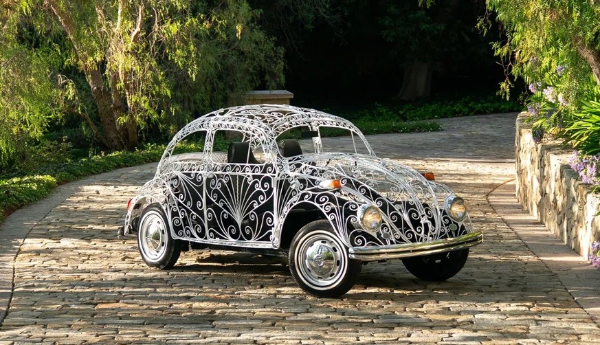 1970 Volkswagen Beetle "Wrought Iron" by Rafael Esparza-Prieto 
$75,000 - $125,000 USD 
One of 23 examples known to have been constructed by Mexican artisan Rafael Esparza-Prieto
Exquisite w ...