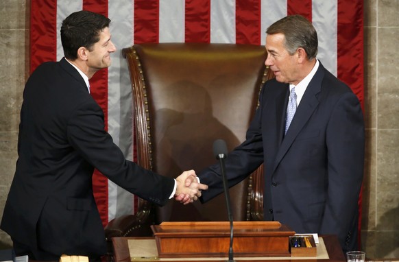 Ryan (links) und Vorgänger Boehner