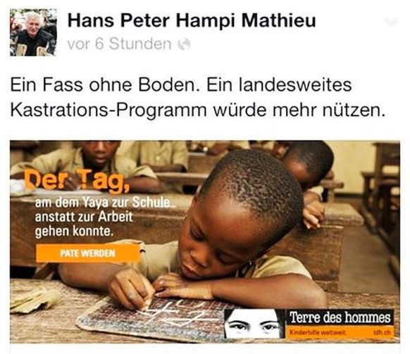 Einer der Posts von Mathieu.