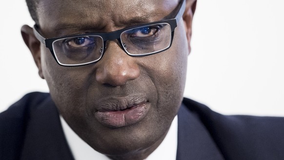 ARCHIVBILD ZUR BEKANNTGABE DES SALAERS 2016 VON CREDIT SUISSE CEO TIDJANE THIAM, AM FREITAG, 24. MAERZ 2017 - Tidjane Thiam, CEO of Swiss bank Credit Suisse, speaks during a press conference in Zurich ...