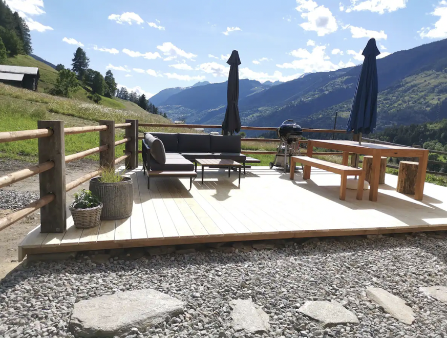 Rauszeit abgelegene Unterkünfte von AirBnB in der Schweiz ruhige Ferienwohnung Grengiols VS