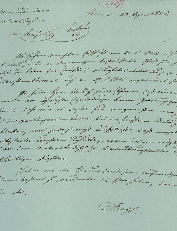 Absagen der offiziellen Teilnahme des Bundesrates an der Eröffnung des Hauensteintunnels, 1858. Aber das ist eine andere Geschichte, die bald erzählt werden soll...
https://www.recherche.bar.admin.ch/ ...