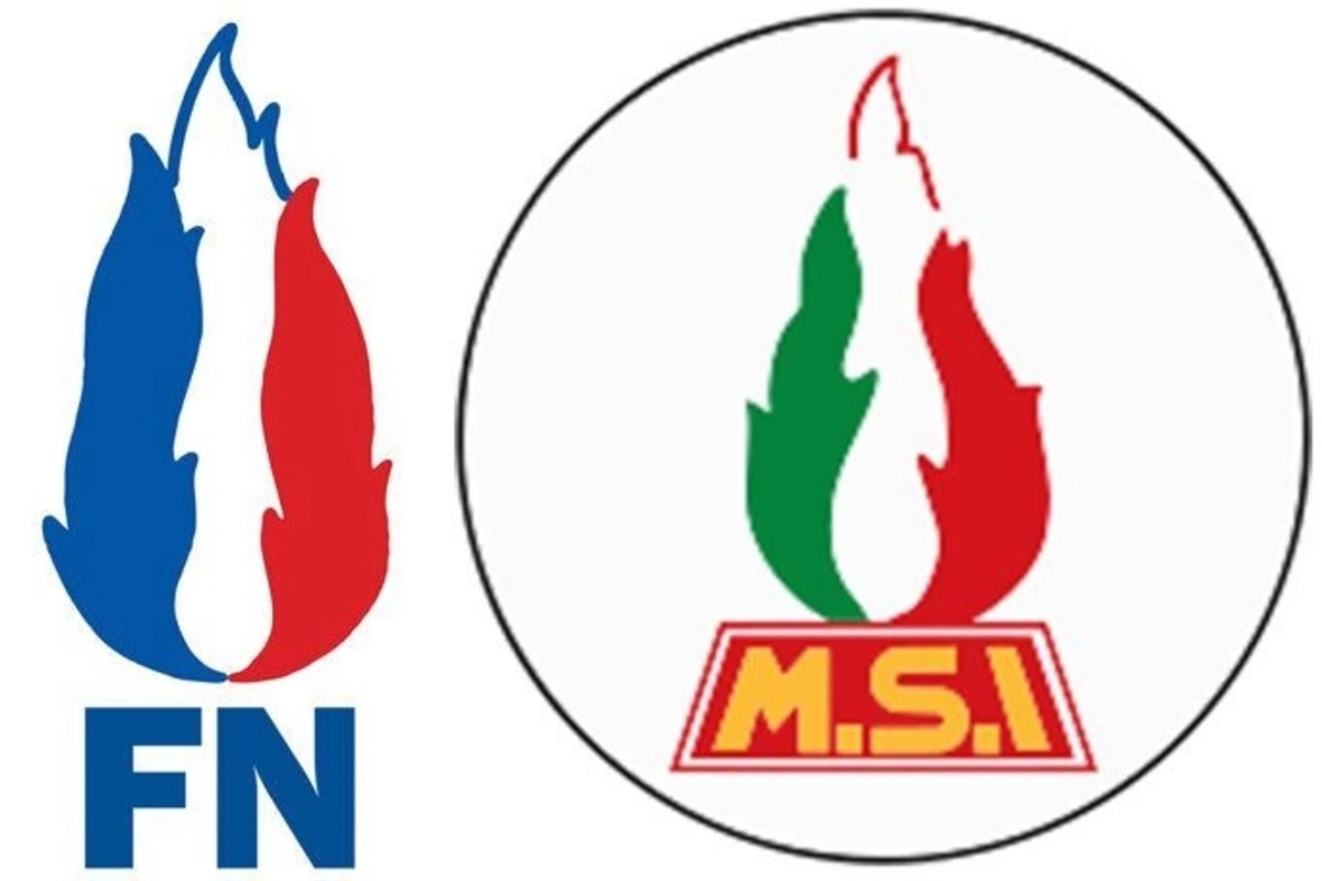 Das Logo der Nationalpartei hat Vorbilder beim neofaschistischen MSI und beim französischen Front National.