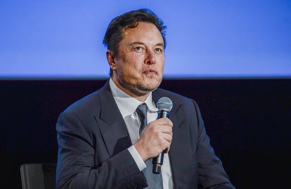 Tesla founder Elon Musk speaks at the ONS (Offshore Northern Seas) fair on sustainable energy in Stavanger, Norway, Monday, Aug. 29, 2022. (Carina Johansen/NTB Scanpix via AP)