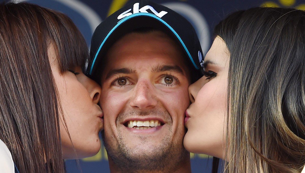 Joaquim Rodriguez hat nicht nur wegen den zwei Küsschen gut lachen.
