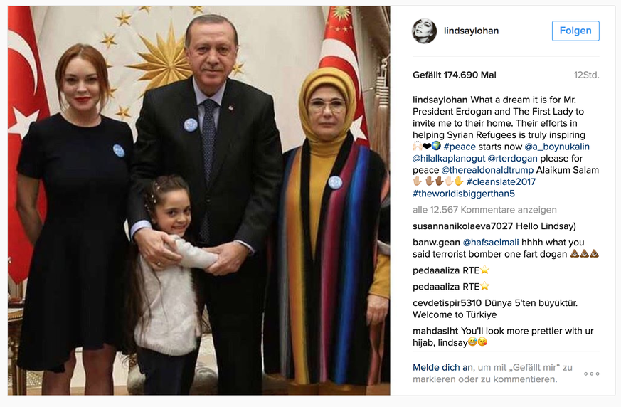 Was die 30-jährige US-Schauspielerin zu ihrem Propaganda-Einsatz bewegt hat, ist unklar. Erdogan-Gegner mutmassen, sie werde dafür bezahlt.