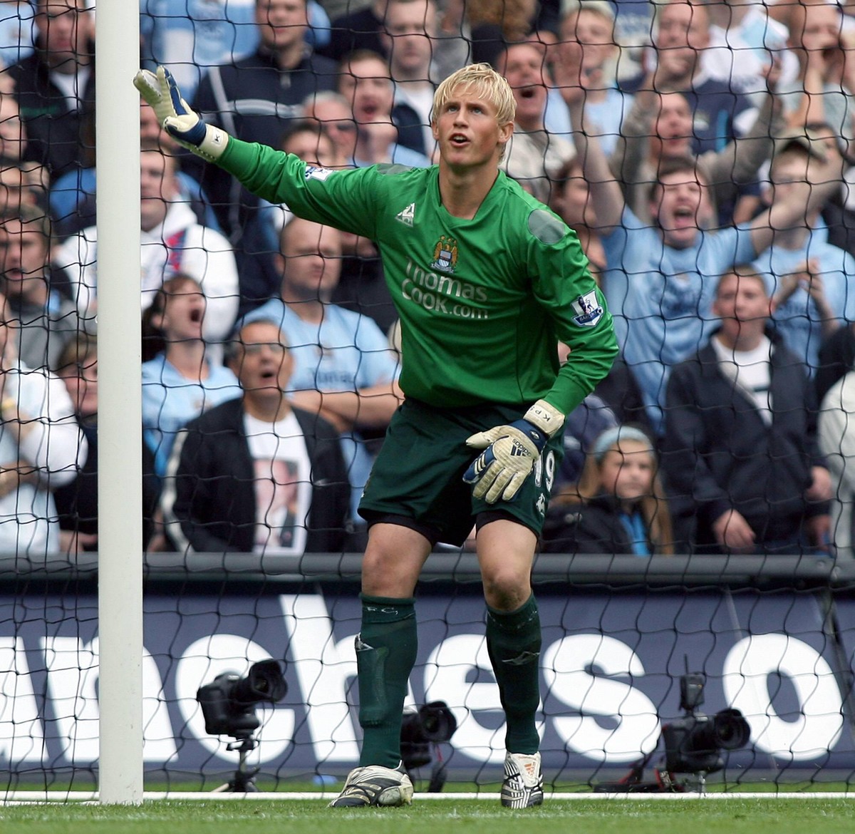 Bildnummer: 03047416 Datum: 19.08.2007 Copyright: imago/Geoff Martin
Torwart Kasper Schmeichel (Manchester City) - PUBLICATIONxNOTxINxUK; Vdig, Quadrat, Freisteller English Premier League 2007/2008,  ...