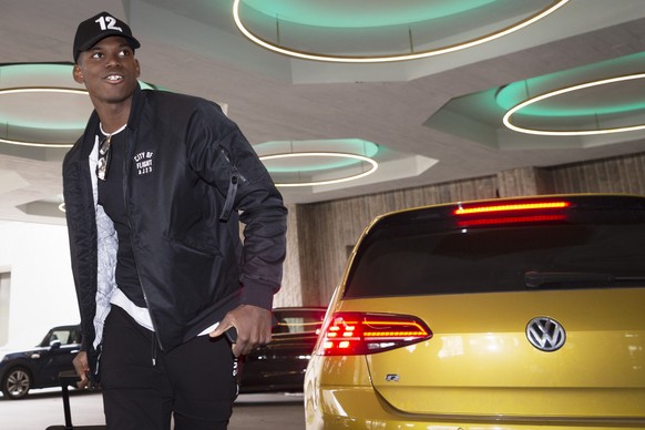 Breel Embolo beim Zusammenzug der Fussballnationalmannschaft im Hotel Atlantis, am Montag, 18. Maerz 2019, in Zuerich.(KEYSTONE/Melanie Duchene)