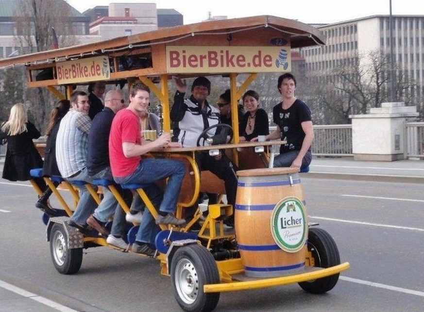 German humour: Beer Bike