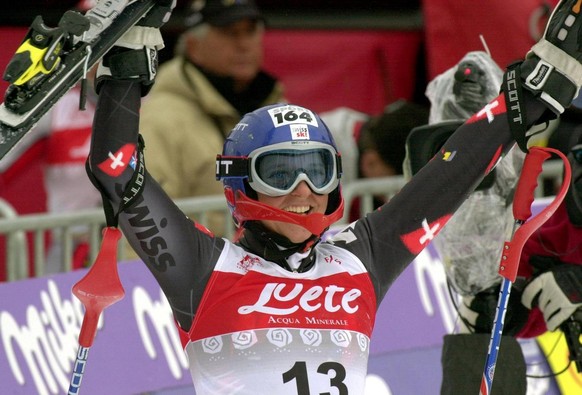 Marlies Oester gewinnt 2002 in Berchtesgaden.