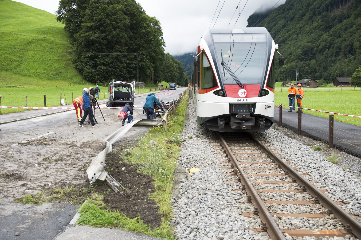 Die Unfallstelle in Wolfenschiessen.