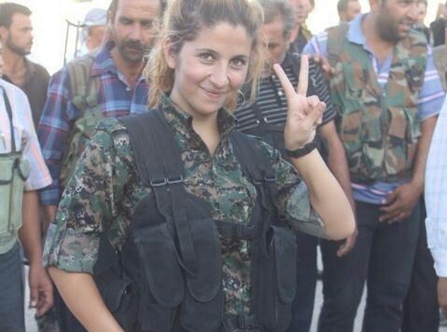 Ein Sieg für die kurdische Sache? Bild der als «Rehana» bekannt gewordenen kurdischen Widerstandskämpferin.