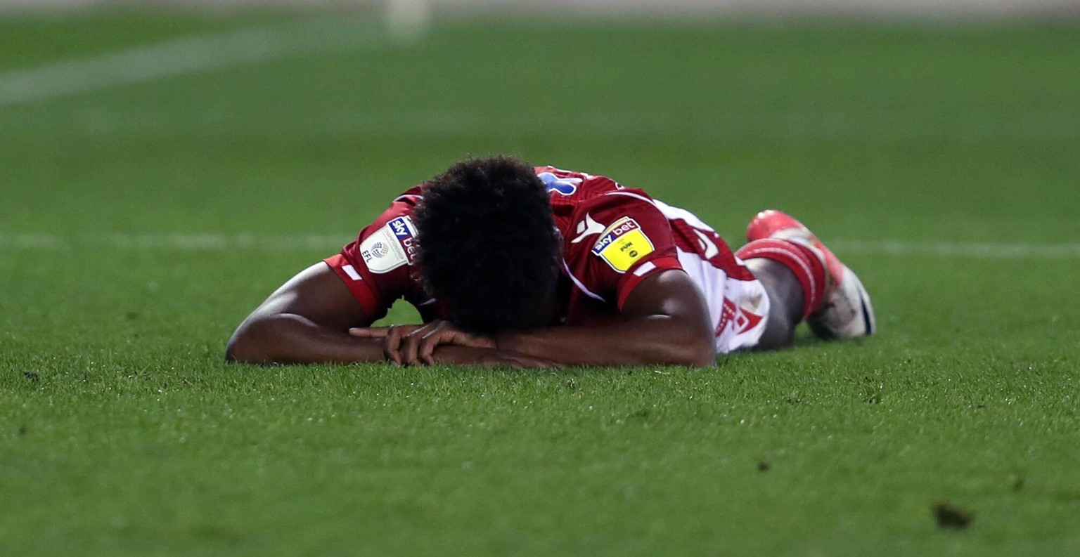 Nottingham Forest v Stoke City - Sky Bet Championship - The City Ground Nottingham Forest s Joia Nuno Da Costa is dejected during the Sky Bet Championship match at the City Ground, Nottingham. EDITORI ...