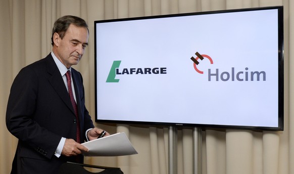 Lafarge-Chef Bruno Lafont anlässlich einer Pressekonferenz im April 2014.