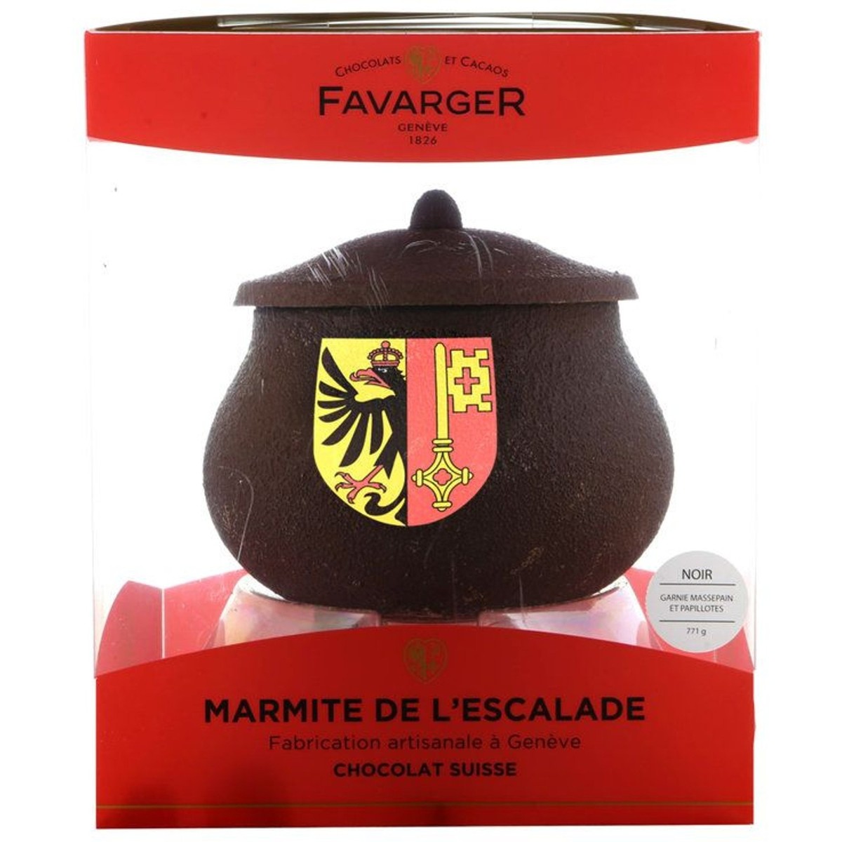 Une création genevoise pour une tradition genevoise : la fameuse « marmite de l'escalade » de la maison Favarger.