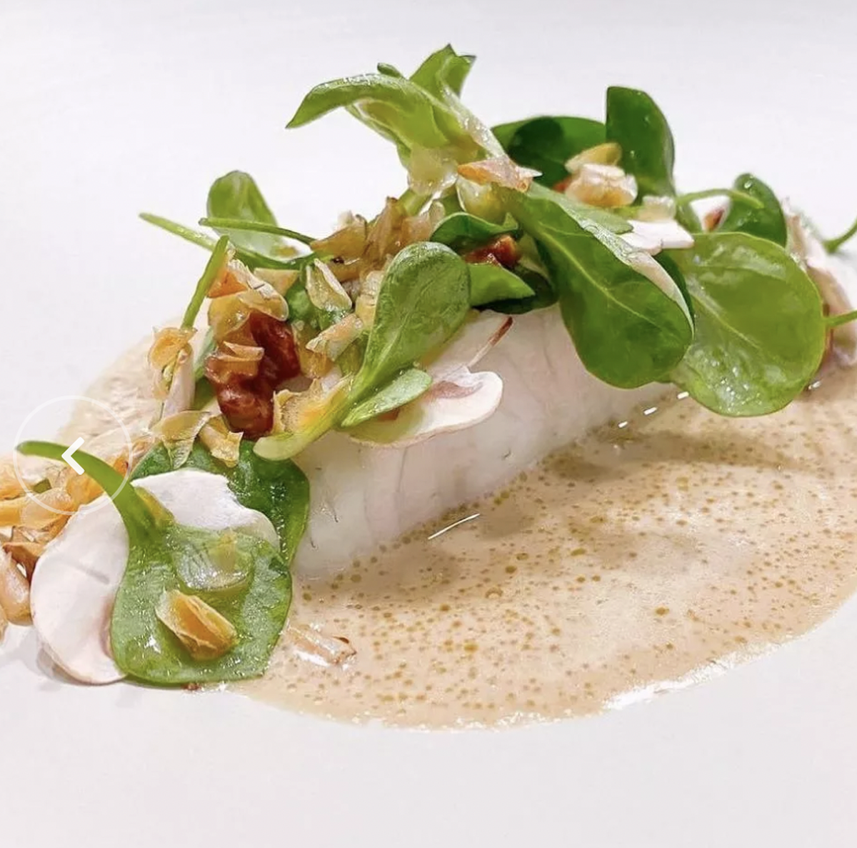Plat de Sven Wassmer, chef du restaurant Memories