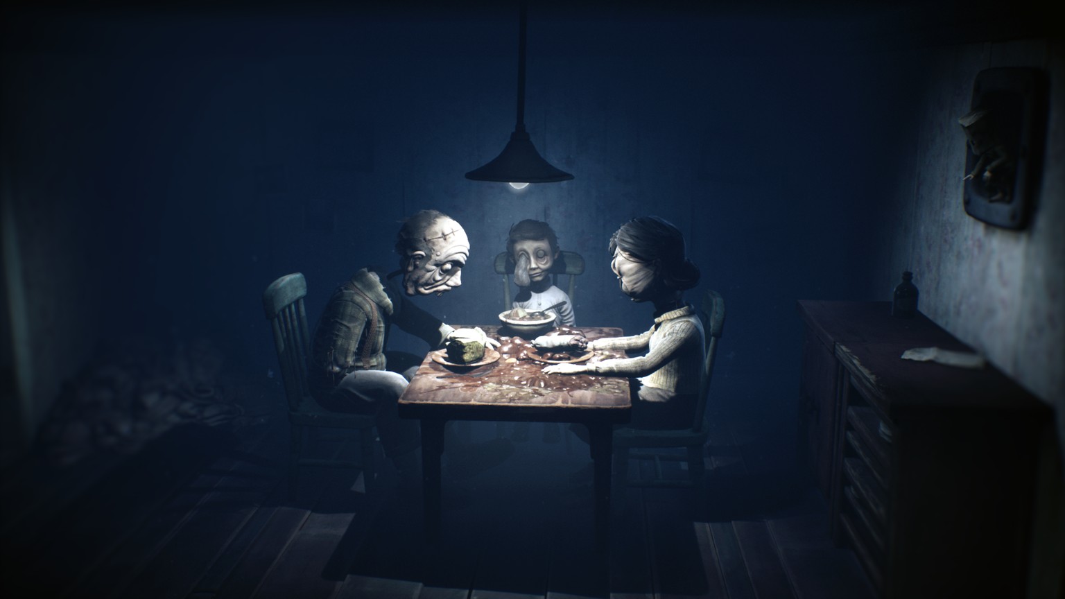 Einer von vielen gruseligen Momenten, die «Little Nightmares 2» zu bieten hat.