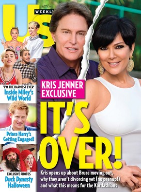 Bruce und Kris Jenner sowie ihre Nachkommen sind immer für eine Klatschgeschichte gut. Hier ein Cover vom Oktober 2013.