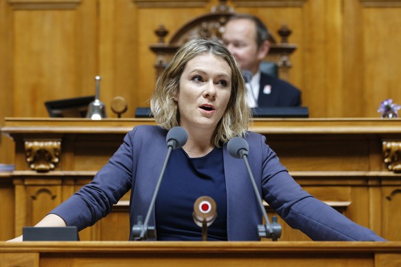 Kathrin Bertschy, GLP-BE, spricht im Nationalrat am letzten Tag der Sommersession der Eidgenoessischen Raete, am Freitag, 17. Juni 2016, in Bern. (KEYSTONE/Peter Klaunzer)