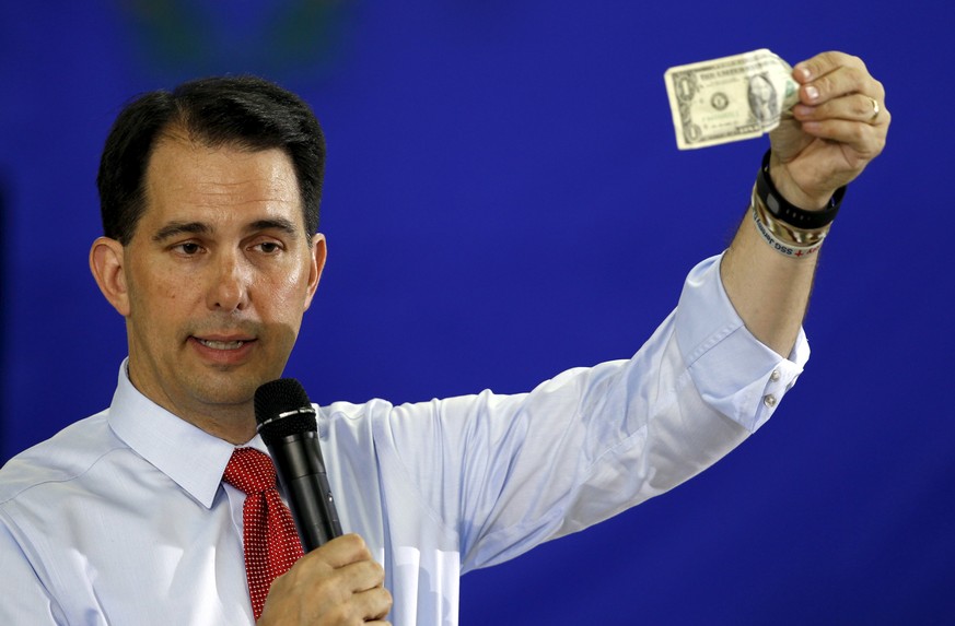 Ihm soll das Geld für den Wahlkampf ausgegangen sein: Scott Walker gibt auf.