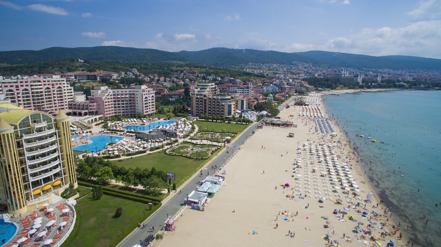 Gigantische Hotelanlagen am bulgarischen Sonnenstrand.