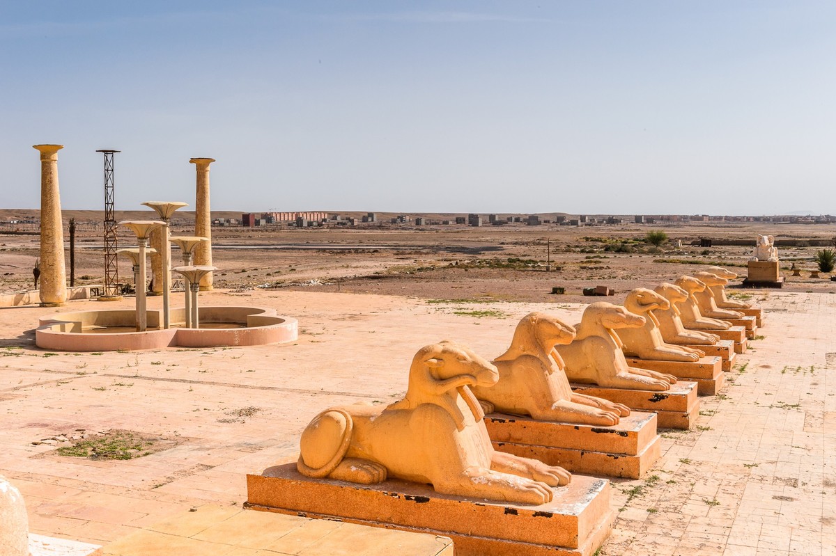 Ouarzazate cinema museum, Morocco., OUARZAZATE, MOROCCO - SEP 6, 2015: Atlas Corporation Studios, one of the worlds largest film studios