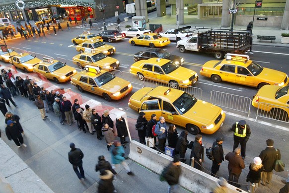 Wurden soeben UBERholt: Die gelben Taxis in New York.