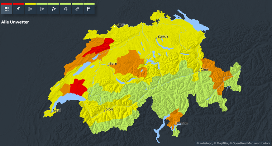 Wetter Schweiz Samstag 21. Juni