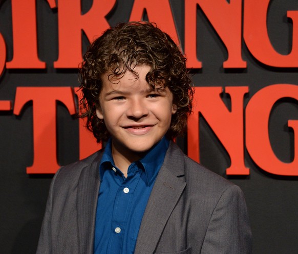 Cast member Gaten Matarazzo attends Netflix s supernatural mystery thriller Stranger Things at Mack Sennett Studios in Los Angeles on July 11, 2016. Storyline: A strange town where everyone knows ever ...