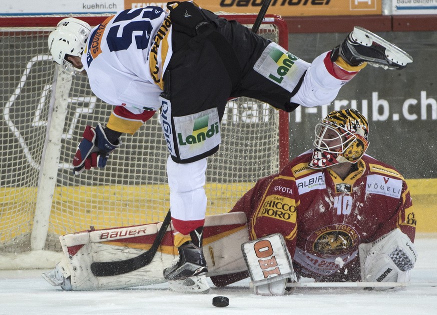 Endstation Damiano Ciaccio – im zweiten Playout-Finalspiel war der Tigers-Keeper unbezwingbar.