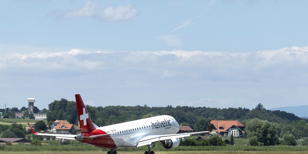 Zwei Mal diese Woche war eine Maschine von Helvetic Airways auch in der Nacht zu hören (Symbolbild).