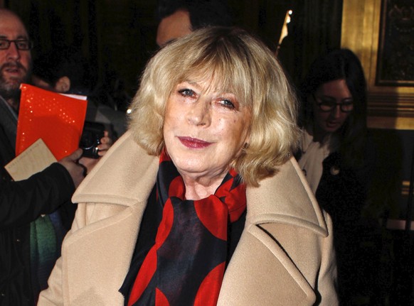 FILE - This March 3, 2014 file photo shows British singer Marianne Faithfull at the Stella McCartney&#039;s ready-to-wear fall/winter 2014-2015 fashion collection presented in Paris. (AP Photo/Thibaul ...