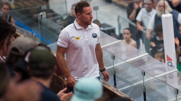 Ambri-Piottas Robert Sabolic waehrend der offiziellen Praesentation des Teams des HC Ambri-Piotta fuer die Saison 2019/2020, am Sonntag, 28. Juli 2019, im Eisstadion Valascia in Ambri. (KEYSTONE/Ti-Pr ...