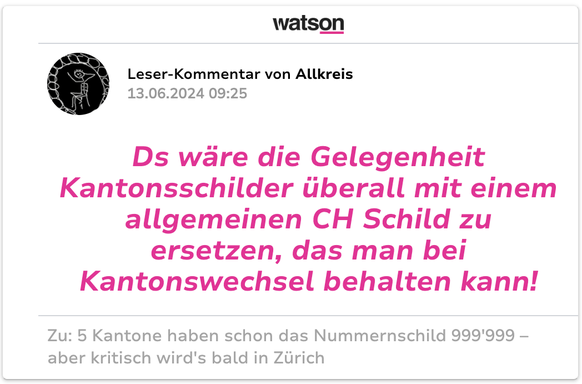 Autonummern Schweiz
