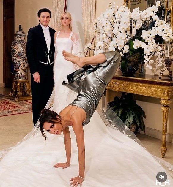 Victoria Beckham tanzt auf Brooklyns Hochzeit