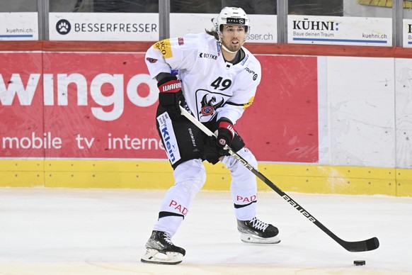 Fribourgs Victor Rask, waehrend dem Qualifikations-Spiel der National League, zwischen den SCL Tigers und dem HC Fribourg-Gotteron, am Dienstag 24. Januar 2023, im Ilfisstadion in Langnau. (KEYSTONE/M ...