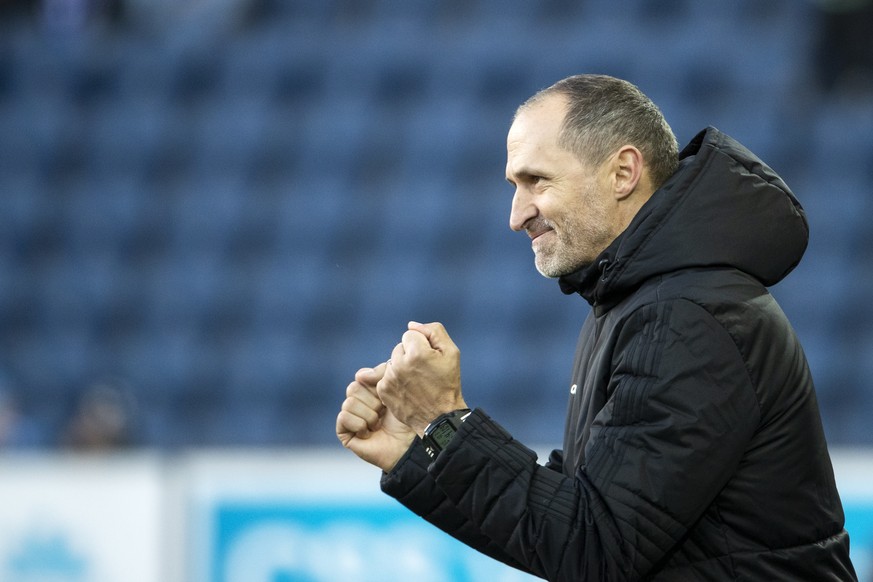 Luzerns Trainer Thomas Haeberli im Super League Spiel zwischen dem FC Luzern und dem FC St. Gallen 1879, am Sonntag, 10. Maerz 2019, in der Swissporarena in Luzern. (KEYSTONE/Alexandra Wey)