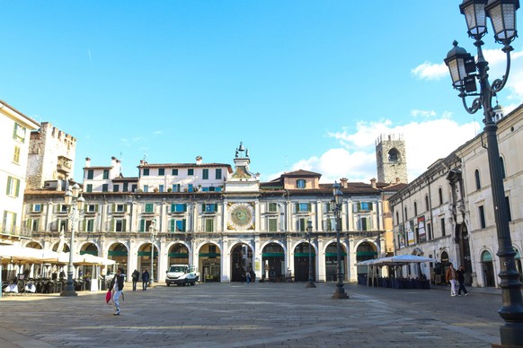 Loggia Square in Brescia Brescia Italy, 11/18/2025 - Piazza della Loggia/Brescia - Piazza della Loggia, also known as Piazza Grande or Piazza Vecchia 1 Piasa dela lògia or Piasa ecia in the Brescia di ...